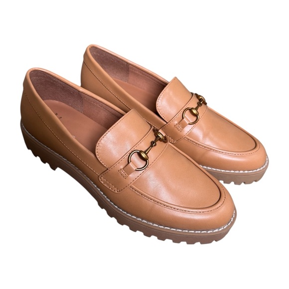 NWOB A New Day Danica Platform Loafers Tan Size 8 - Picture 2 of 9
